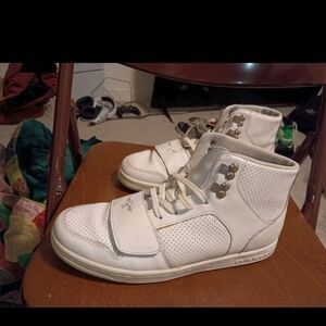 White High-Top Sneakers
